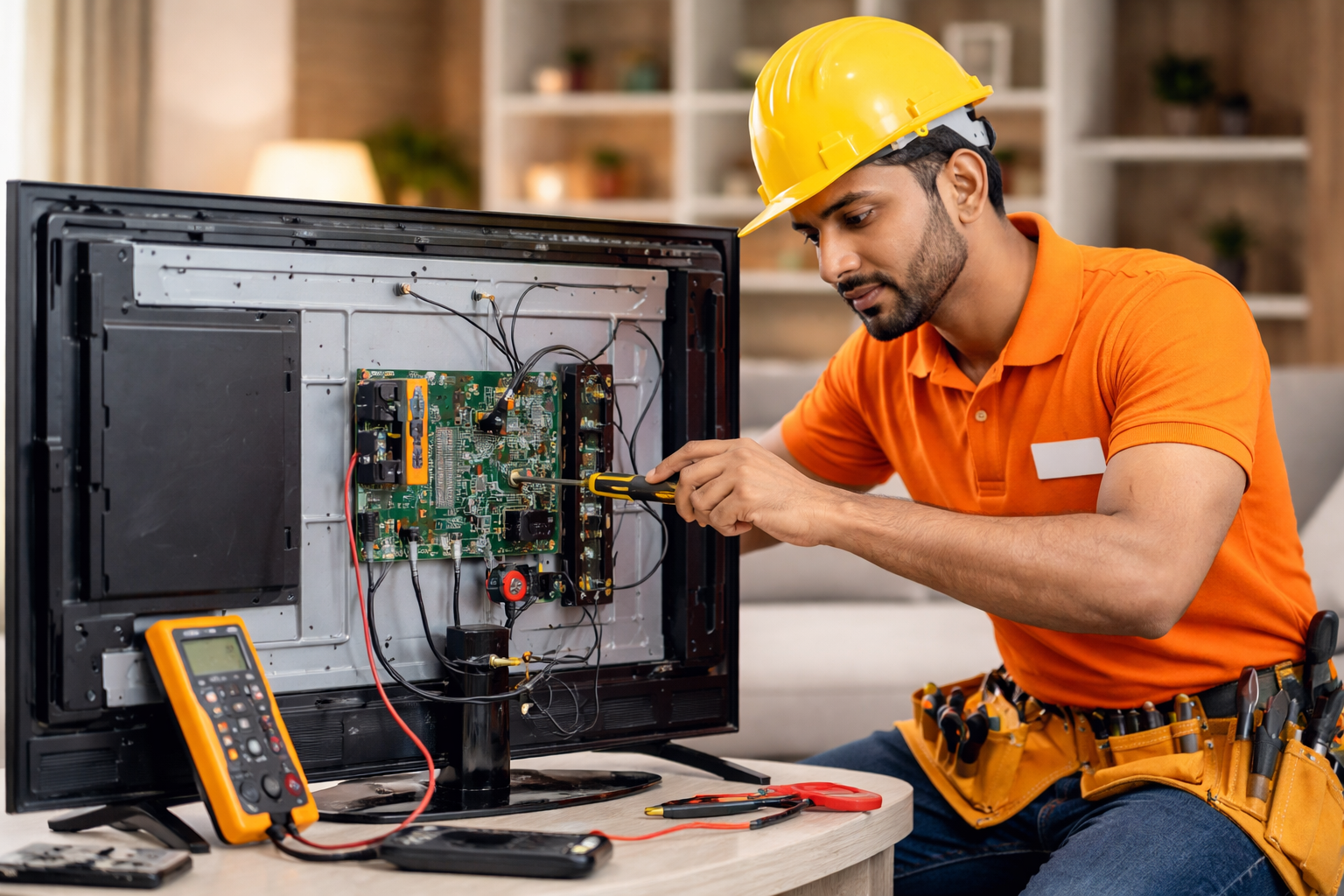 New AC installation — mounting and gas charging service