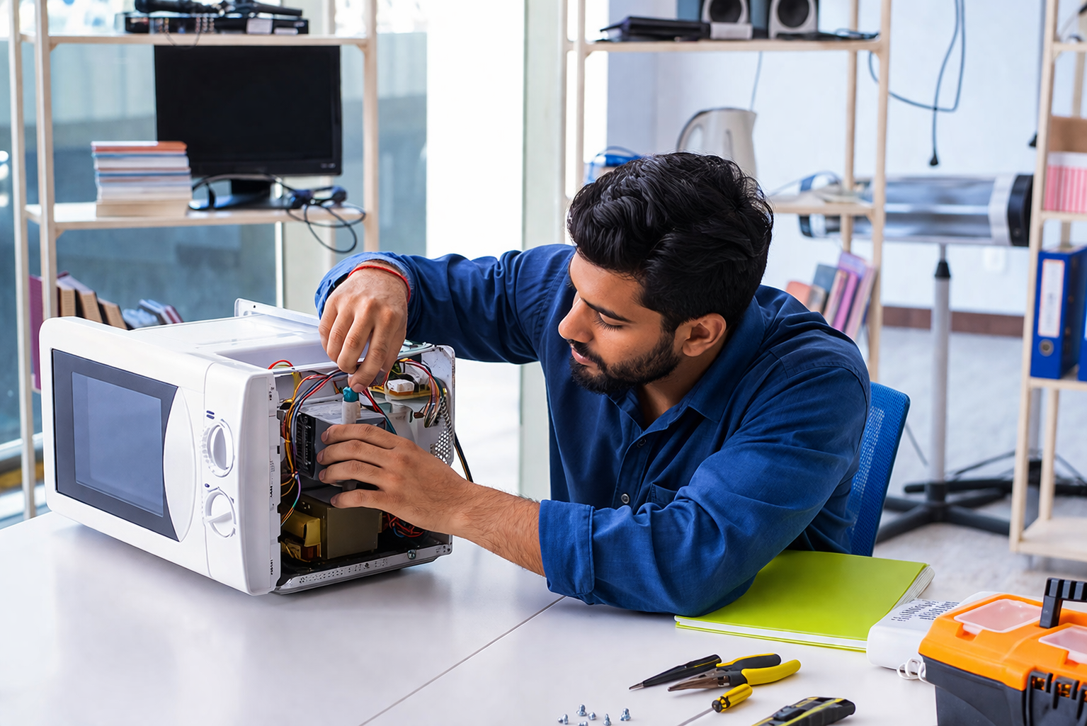 Microwave oven repair service